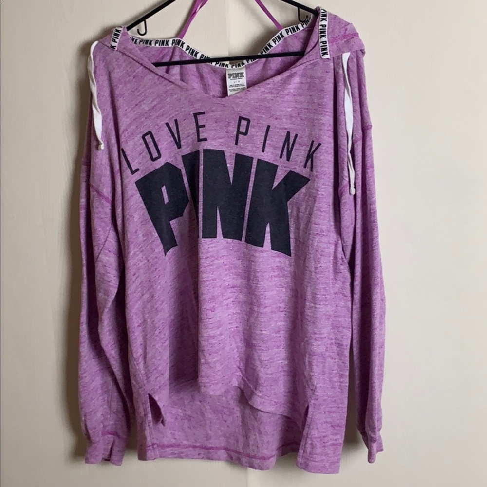 VS PINK LIGHT WEIGHT OVERSIZE SWEATSHIRT